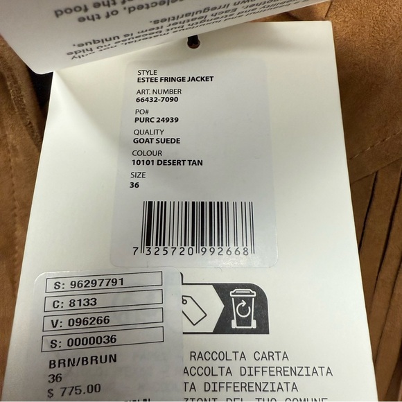 Stand Studio Estee Fringe Suede Jacket - Picture 10 of 10